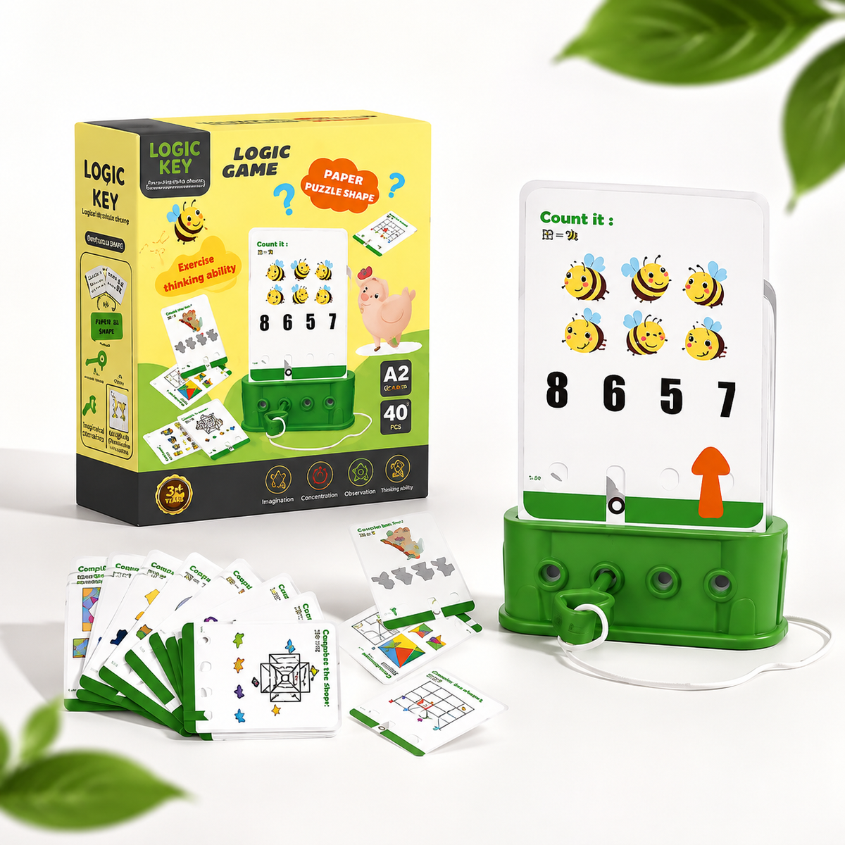 Paper Puzzle Shape educational game for children